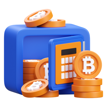 Bitcon storage  3D Icon