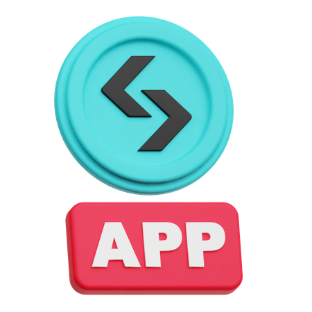 Bitget App  3D Icon