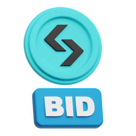 Bitget Bid  3D Icon