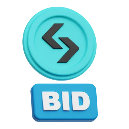 Bitget Bid  3D Icon
