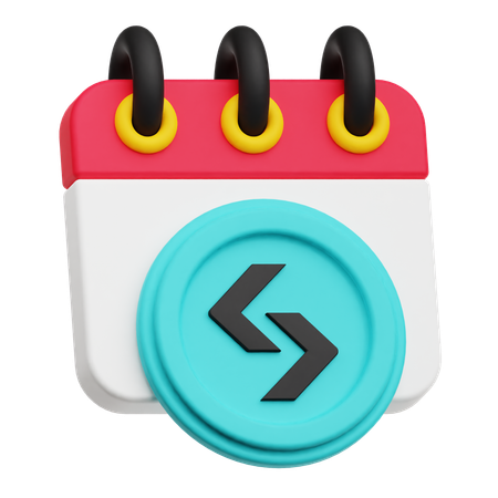 Bitget Calendar  3D Icon