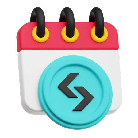 Bitget Calendar  3D Icon