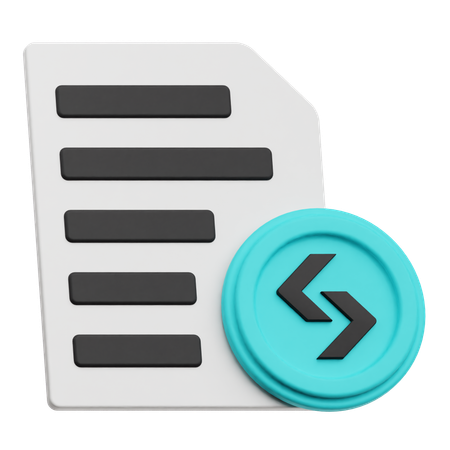 Bitget Document  3D Icon