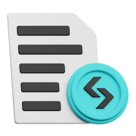 Bitget Document  3D Icon