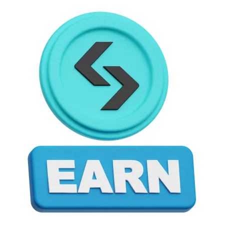 Bitget Earn  3D Icon