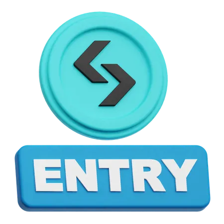 Bitget Entry  3D Icon