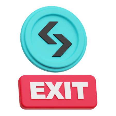 Bitget Exit  3D Icon