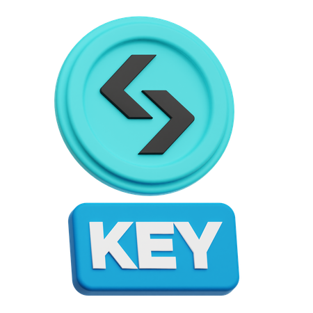 Bitget Key  3D Icon