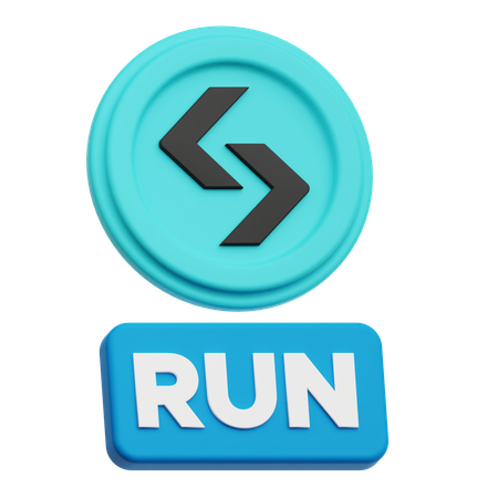 Bitget Run  3D Icon