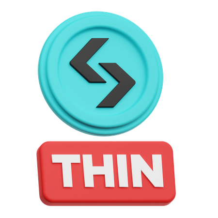 Bitget Thin  3D Icon