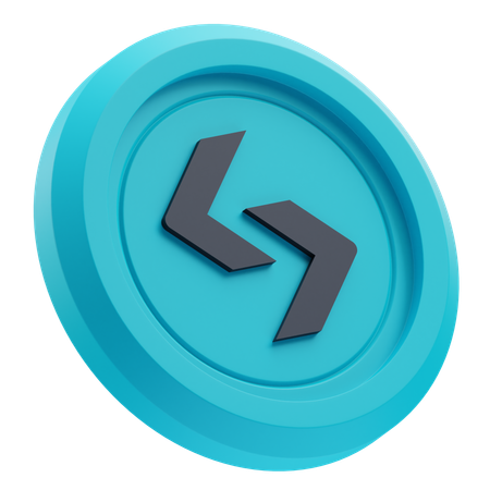 Bitget Token Cryptocurrency  3D Icon