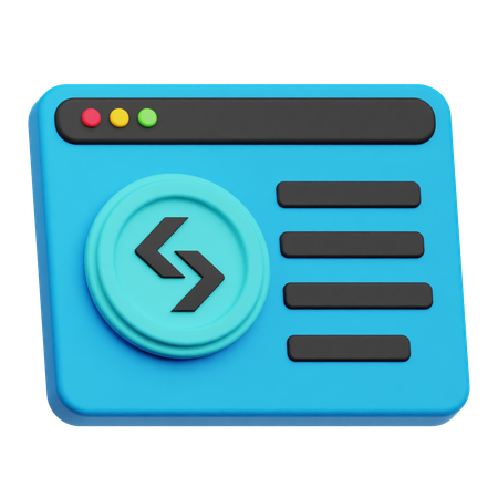 Bitget Website  3D Icon