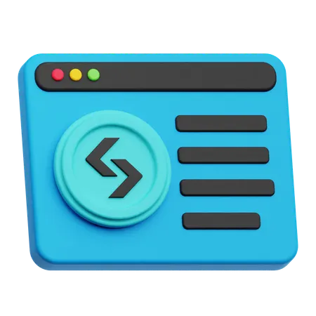 Bitget Website  3D Icon