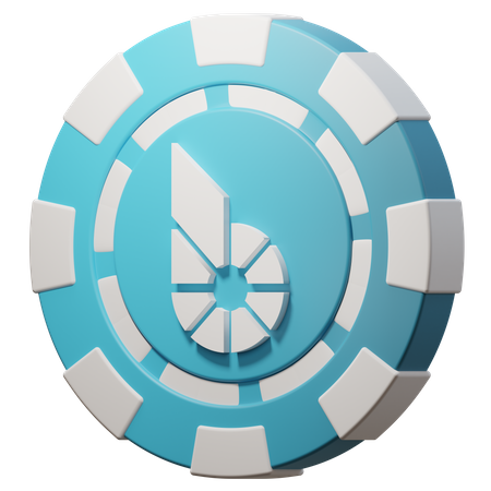 Chip BitShares (BTS)  3D Icon