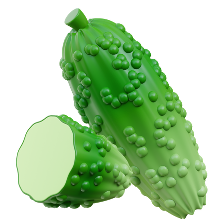 Bitter Gourd  3D Icon