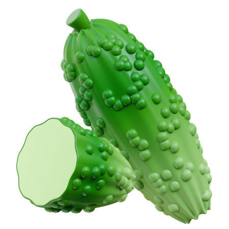 Bitter Gourd  3D Icon