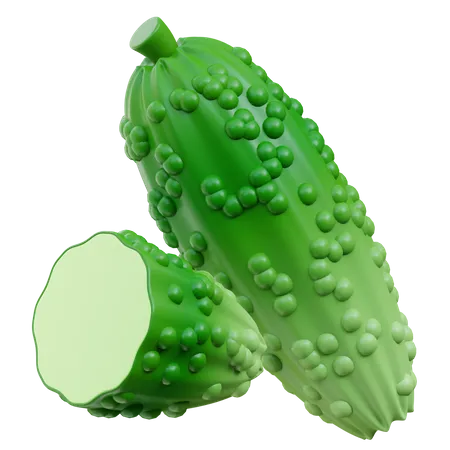 Bitter Gourd  3D Icon