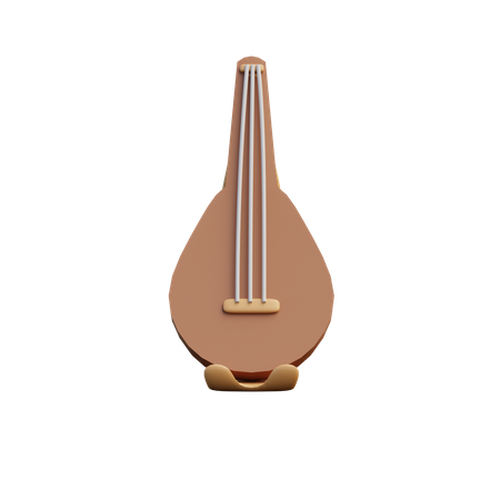 Biwa japonês  3D Icon