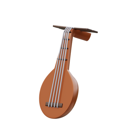 Biwa japonês  3D Icon