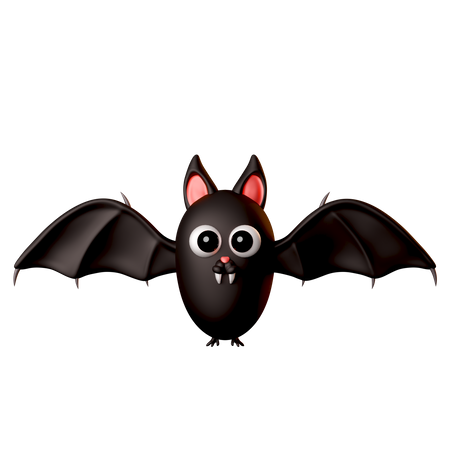 Black Bat  3D Icon