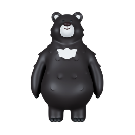 Black Bear  3D Icon