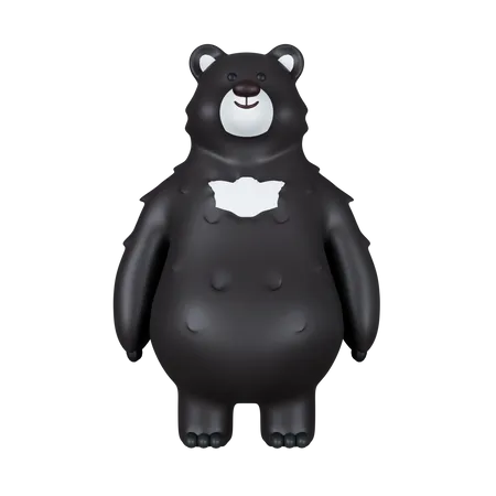 Black Bear  3D Icon