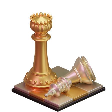 Black Bishop kill White King  3D Icon