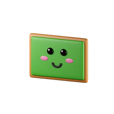 3 D Render Of Cute Black Board Icon 3D Icon