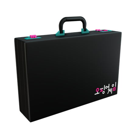 Black Briefcase  3D Icon