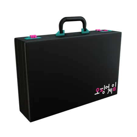 Black Briefcase  3D Icon