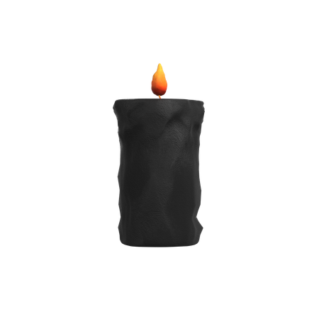 Black Candle  3D Icon