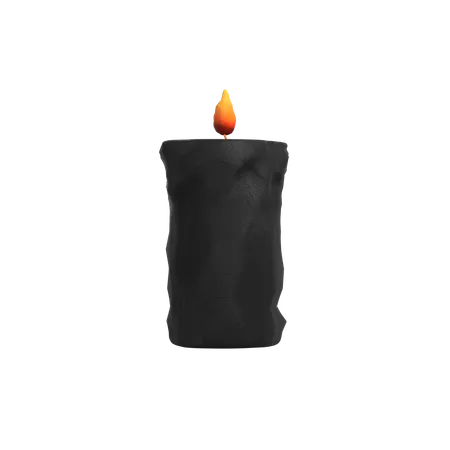 Black Candle  3D Icon