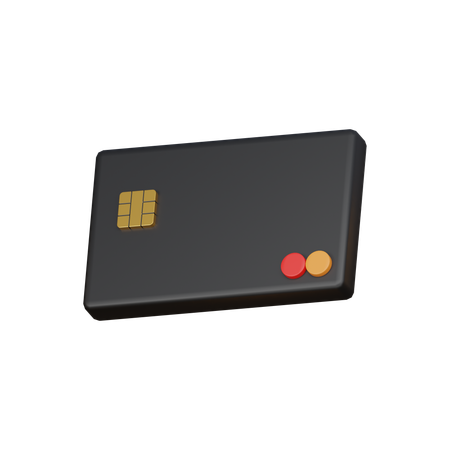 Black Card  3D Icon