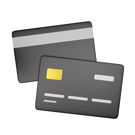 Black Card  3D Icon