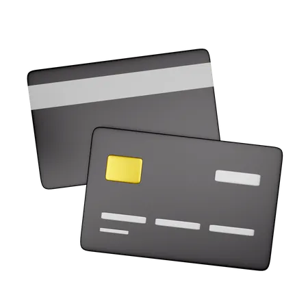 Black Card  3D Icon