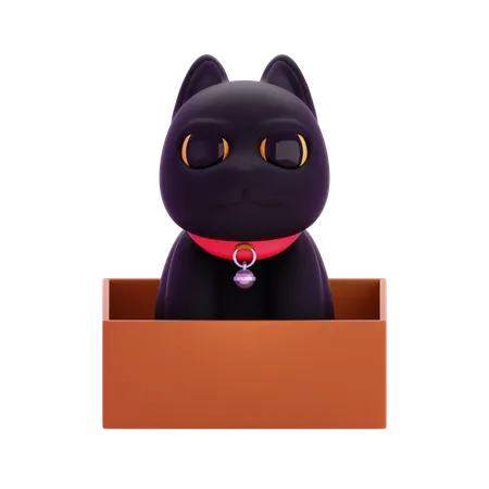 Black Cat  3D Icon