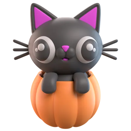 Black Cat  3D Icon