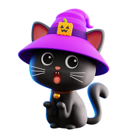 Black Cat  3D Icon