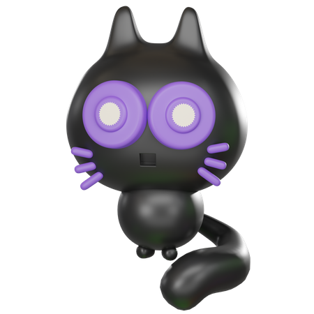 Black Cat  3D Icon