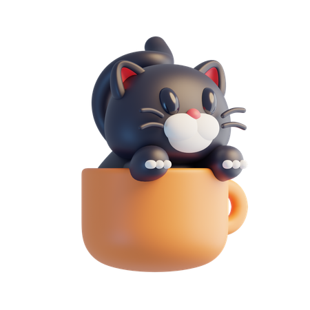 Black Cat  3D Icon