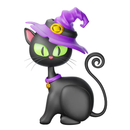 Black Cat  3D Icon