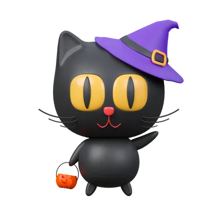 Black Cat  3D Icon