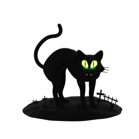 Black Cat  3D Icon