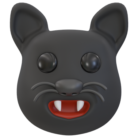 Black Cat 3D Icon