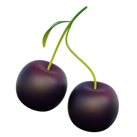 Black Cherry  3D Icon