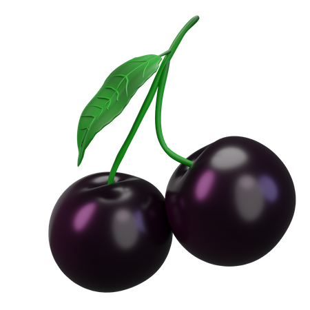 Black Cherry  3D Icon