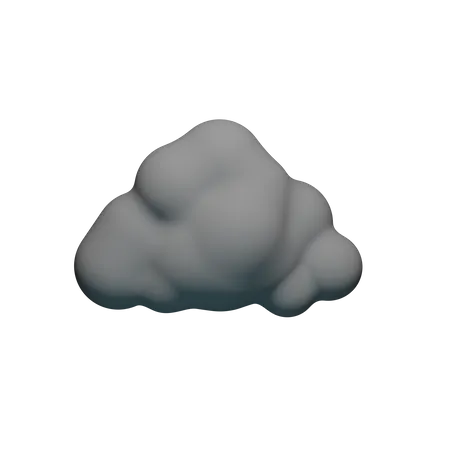 Black Clouds  3D Icon