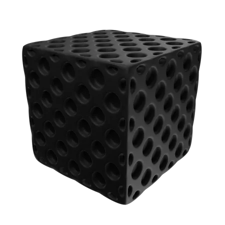 Black Cube  3D Icon