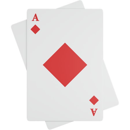 Black diamond Card  3D Icon