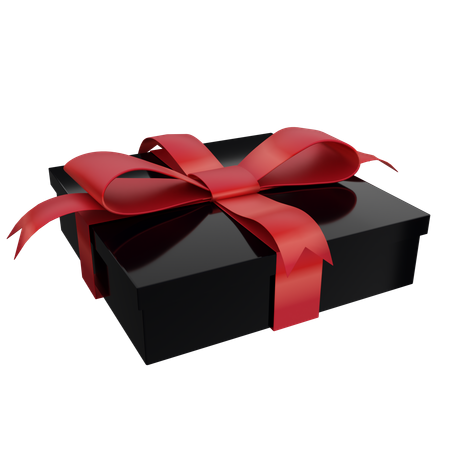 Black Elegant Gift  3D Icon